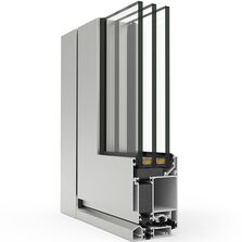 Menuiserie isolée en aluminium pour portes | Système COR Millennium Plus