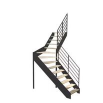Escalier Estelle quart-tournant intermédiaire rampe Fera | LAPEYRE SERVICES