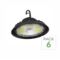 Suspension LED industrielle UFO dimmable | Pack de 6 cloches LED 250 W avec détecteur de mouvement