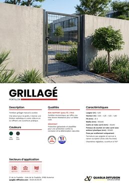 Portillon Acier Grillagé | QUAGLIA DIFFUSION