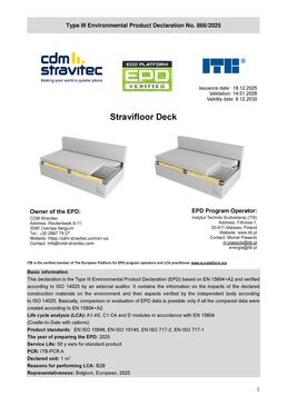 Stravifloor Deck | Système de plancher flottant