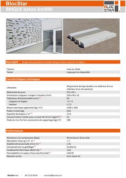 Brique de parement architectonique à maçonner pour façades en structure bois (Fob, Mob et CLT)  | Brique AmR90