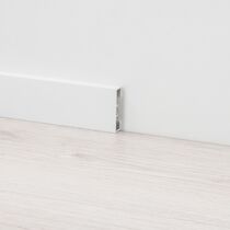 Plinthe décorative et technique | METAL LINE 89 – profilé aluminium anodisé angle droit finition sol flottant