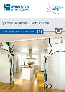 Systèmes coulissants pour portes en verre