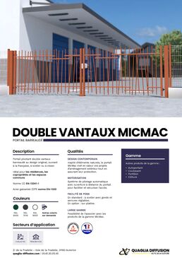 Portail double vantaux MICMAC