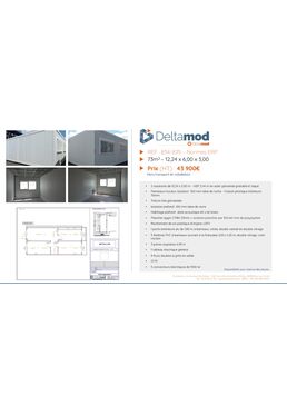 Bureau modulaire d'occasion 834-835 - 73 m² | Cougnaud