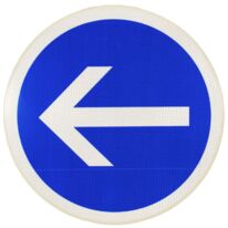 Panneau obligation de tourner à gauche | 1-02-2-029e5