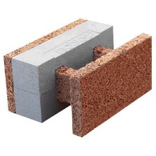 Blocs à bancher en bois-ciment avec isolant interne | Isobloc Classique H 