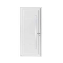 Porte d'entrée ALICE PVC Blanc 215 x 90 cm | LAPEYRE SERVICES