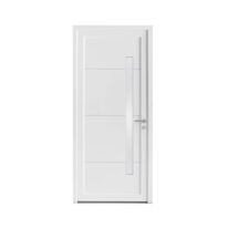 Porte d'entrée ALICE PVC Blanc 215 x 90 cm | LAPEYRE SERVICES