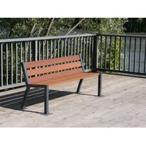 Banc public | Epure Banc Norm en acier et bois