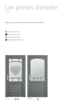 Portes d’entrée PVC | PIERRET SA 
