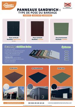 Bâtiment Galvanisé en kit - 16,60x24x5m avec auvent de 4m