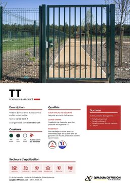 Portillon acier barreaudé | Portillon TT