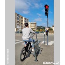 Repose cycliste | Stand Bike multifonction pour pistes cyclables