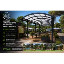 ABRIS ET AMÉNAGEMENTS EXTÉRIEURS POUR CAMPINGS OVALUX