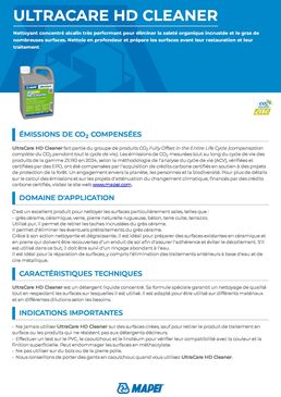 Détergent alcalin concentré | Ultracare HD Cleaner pour nettoyage intensif des surfaces