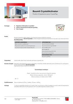 Produit d’impression façade régulateur d’absorption | Baumit CrystalActivator 