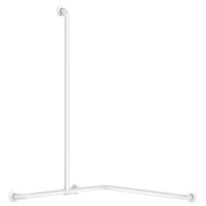 Barre de douche d'angle avec remontée coulissante basic blanc | 35481W
