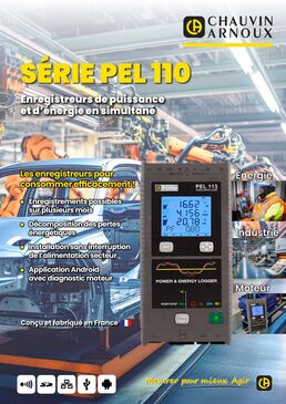 Enregistreur de puissance et d’énergie en simultané sans afficheur | PEL 112