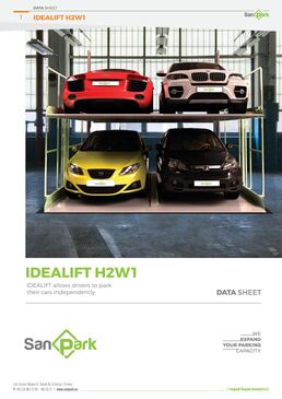 Plateforme de stationnement pour 2 véhicules avec fosse | Idealift