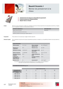 Mortier à la chaux en 18 couleurs teintées dans la masse | Ceramic J