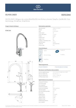 Mitigeur évier col de cygne C3 | Olyos D2513AA