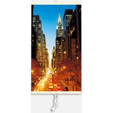 Panneau chauffant infrarouge extra-plat | Poster Éco-Chauffant 1PEC motif STREET