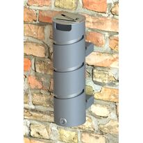 Cendrier urbain | Cendrier Torséo en acier thermolaqué avec bac inox