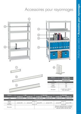 Rayonnage métallique avec tablettes réglables | AKAZE PRODUCTION
