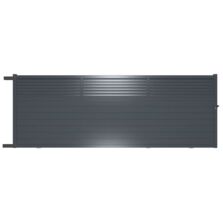 Portail coulissant en aluminium semi-ajouré | 