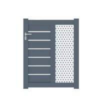 Portillon aluminium Catane décor moucharabieh sur-mesure | LAPEYRE SERVICES