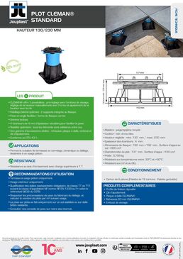 Plots standards CLEMAN® pour dalles