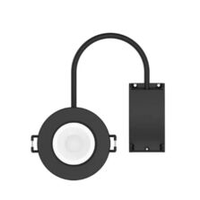 Spot LED encastrable | Spot LED étanche encastrable Dimmable CCT 6W noir IP65