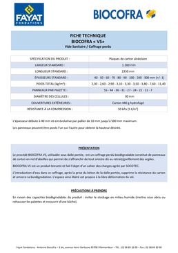 Coffrage en carton biodégradable pour dalles béton | Biocofra VS