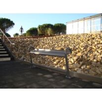 Mobilier urbain d'assise | Assise Minute SEMCO en acier thermolaqué