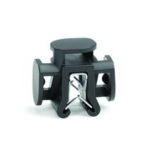 Clip de fixation pour routage de câbles à trois passants | EdgeClip T50REC1-3 Trio