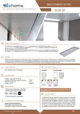 Bac métallique EC30 - Ouvrant et basculant 2 côtés