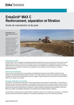Géogrille bidirectionnelle de renforcement et stabilisation des sols | ENKAGRID MAX