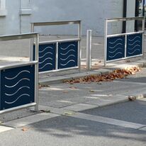 Barrière sécurisée | Barrière sécurisée Goélette en acier inoxydable pour mobilier urbain