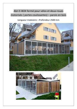 Abri-vélos fermé sécurisé | E-BOX