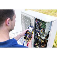 Manomètre électronique à bloc de vannes 4 voies et écran tactile | Testo 558s