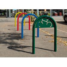 Appui vélos en tube acier galvanisé à chaud | SOLUVELOS 