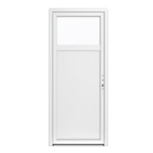 Porte de service PVC Molène 2 | Porte de service PVC sécurisée 5 points vitrage retardateur d’effraction