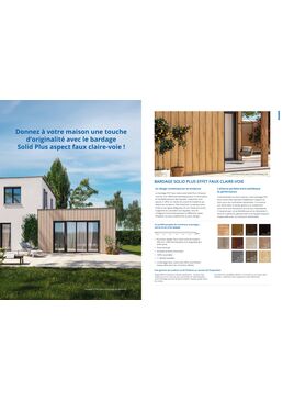 Bardage PVC Solid Plus P 2730 faux claire-voie