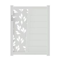 Portillon aluminium Pise décor feuille | LAPEYRE SERVICES