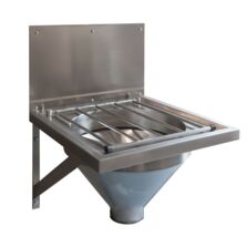 Vidoir en inox avec rinçage périphérique | Easy - 234300