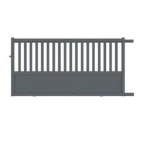 Portail coulissant Etna semi-ajouré aluminium | LAPEYRE SERVICES