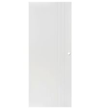 Porte coulissante Line laqué blanc avec serrure | LAPEYRE SERVICES