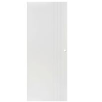 Porte coulissante Line laqué blanc avec serrure | LAPEYRE SERVICES